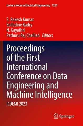 Proceedings of the First International Conference on Data Engineering and Machine Intelligence