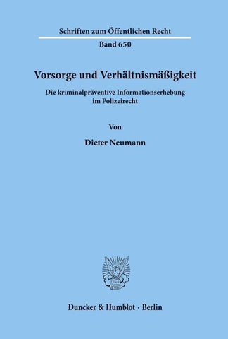Vorsorge und Verhältnismäßigkeit.