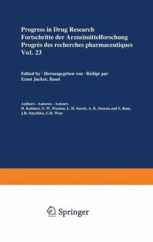 Progress in Drug Research / Fortschritte der Arzneimittelforschung / Progrès des recherches pharmaceutiques