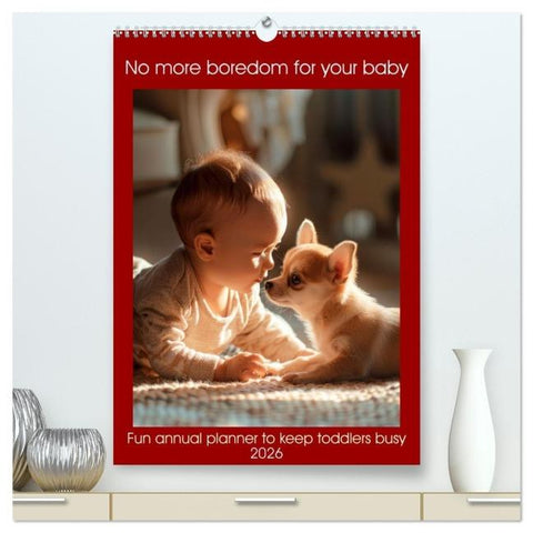 No more boredom for your baby (High Quality Premium Wall Calendar 2026 DIN A2 portrait),CALVENDO 12 Month Wall Calendar