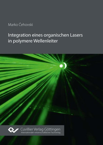Integration eines organischen Lasers in polymere Wellenleiter