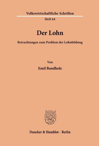Der Lohn.