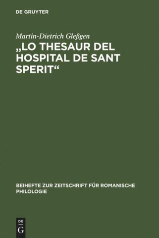 "Lo Thesaur del Hospital de Sant Sperit"