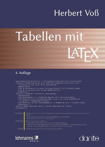 Tabellen mit LaTeX