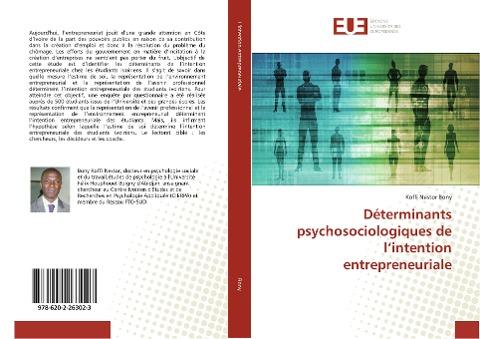 Déterminants psychosociologiques de l'intention entrepreneuriale