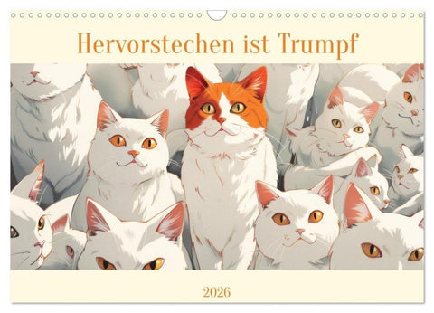 Hervorstechen ist Trumpf (Wandkalender 2026 DIN A3 quer), CALVENDO Monatskalender