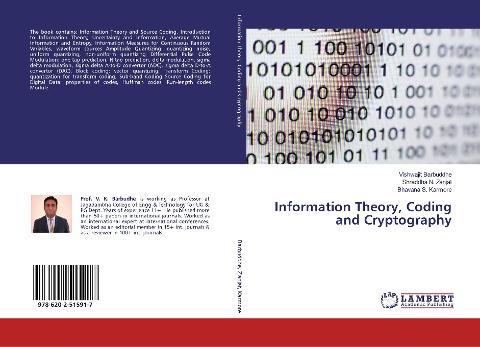Information Theory, Coding and Cryptography