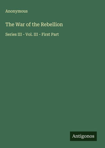 The War of the Rebellion