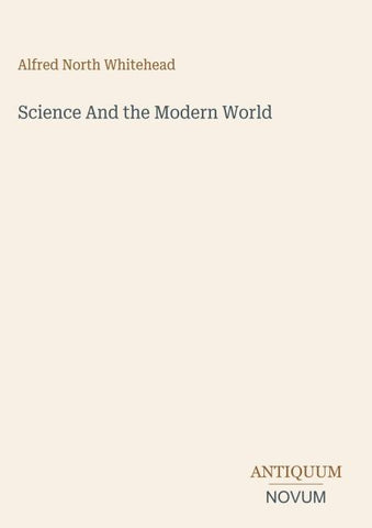 Science And the Modern World