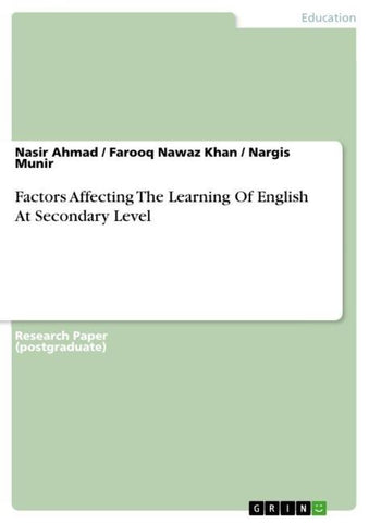Factors  Affecting  The  Learning  Of  English  At Secondary Level