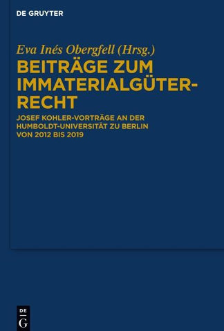 Beiträge zum Immaterialgüterrecht