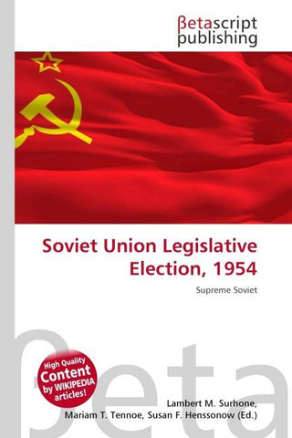 Soviet Union Legislative Election, 1954