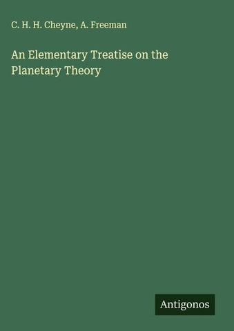 An Elementary Treatise on the Planetary Theory