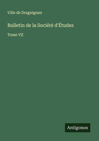 Bulletin de la Société d'Études
