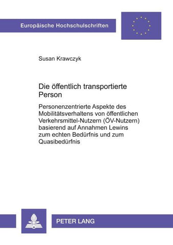 Die öffentlich transportierte Person