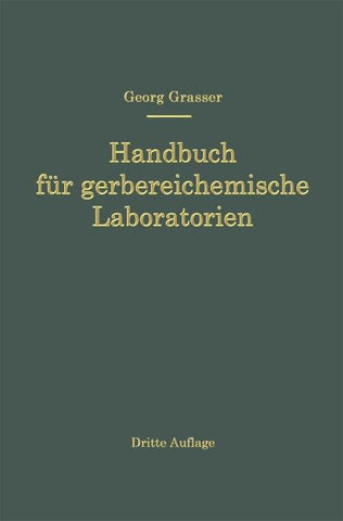 Handbuch für Gerbereichemische Laboratorien