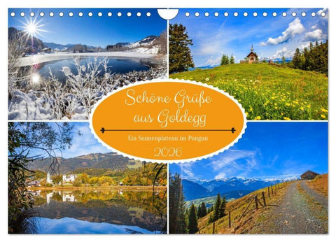 Schöne Grüße aus Goldegg (Wandkalender 2026 DIN A4 quer), CALVENDO Monatskalender