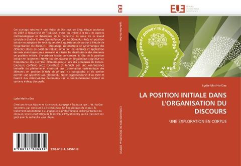 LA POSITION INITIALE DANS L''ORGANISATION DU DISCOURS