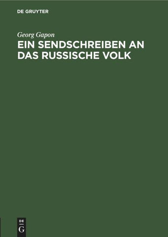 Ein Sendschreiben an das russische Volk