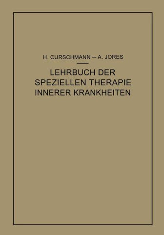 Lehrbuch der speziellen Therapie innerer Krankheiten