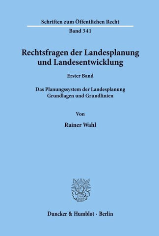 Rechtsfragen der Landesplanung und Landesentwicklung.