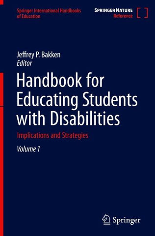 Handbook for Educating Students with Disabilities