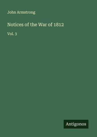 Notices of the War of 1812