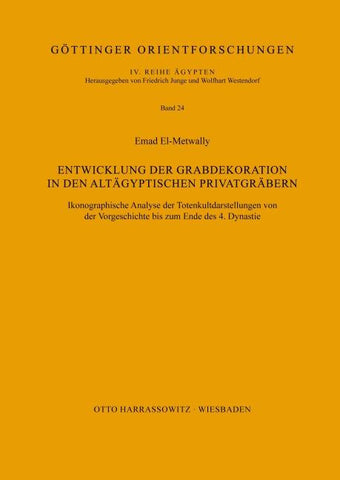 Entwicklung der Grabdekoration in den altägyptischen Privatgräbern