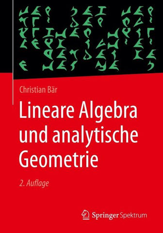 Lineare Algebra und analytische Geometrie
