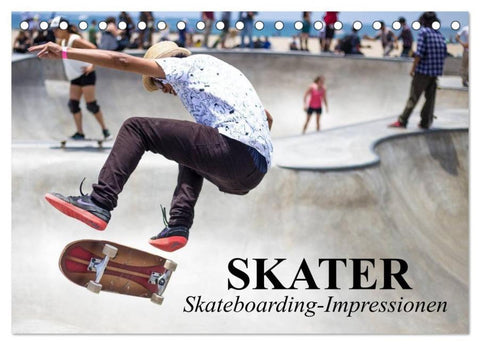 Skater. Skateboarding-Impressionen (Tischkalender 2026 DIN A5 quer), CALVENDO Monatskalender