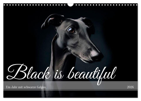 Black is beautiful (Wandkalender 2026 DIN A3 quer), CALVENDO Monatskalender