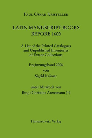 Latin Manuscript Books before 1600