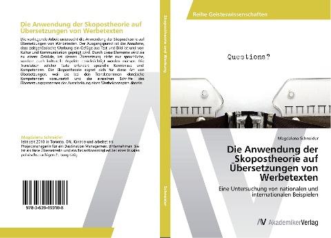 Die Anwendung der Skopostheorie auf Übersetzungen von Werbetexten
