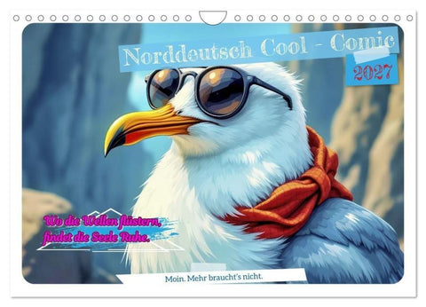 Norddeutsch Cool - Comic (Wandkalender 2027 DIN A4 quer), CALVENDO Monatskalender