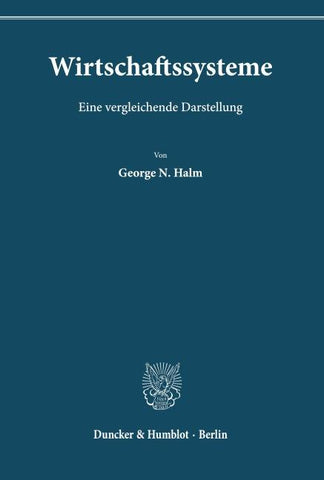 Wirtschaftssysteme.