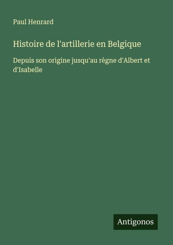 Histoire de l'artillerie en Belgique