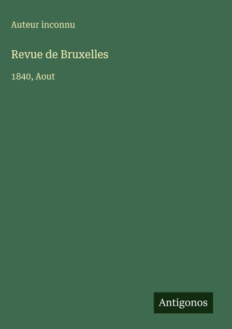 Revue de Bruxelles