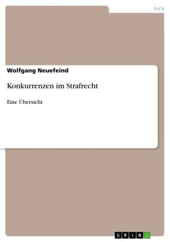 Konkurrenzen im Strafrecht