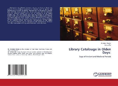 Library Catalouge in Olden Days: