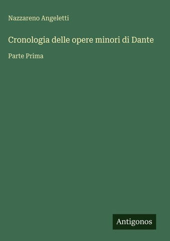 Cronologia delle opere minori di Dante