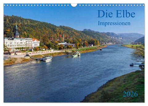 Die Elbe Impressionen (Wandkalender 2026 DIN A3 quer), CALVENDO Monatskalender