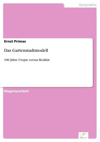 Das Gartenstadtmodell