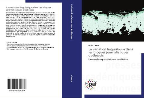 La variation linguistique dans les blogues journalistiques québécois