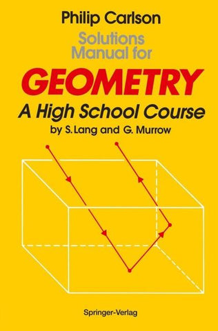 Solutions Manual for Geometry