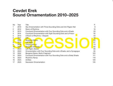 Cevdet Erek. Sound Ornamentation 2010–2025