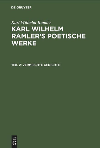Vermischte Gedichte