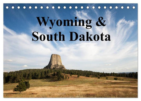 Wyoming & South Dakota (Tischkalender 2026 DIN A5 quer), CALVENDO Monatskalender