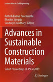 Advances in Sustainable Construction Materials