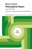 Moritz Schlick Philosophical Papers