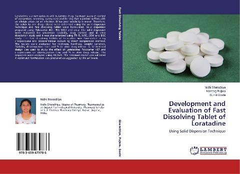 Development and Evaluation of Fast Dissolving Tablet of Loratadine